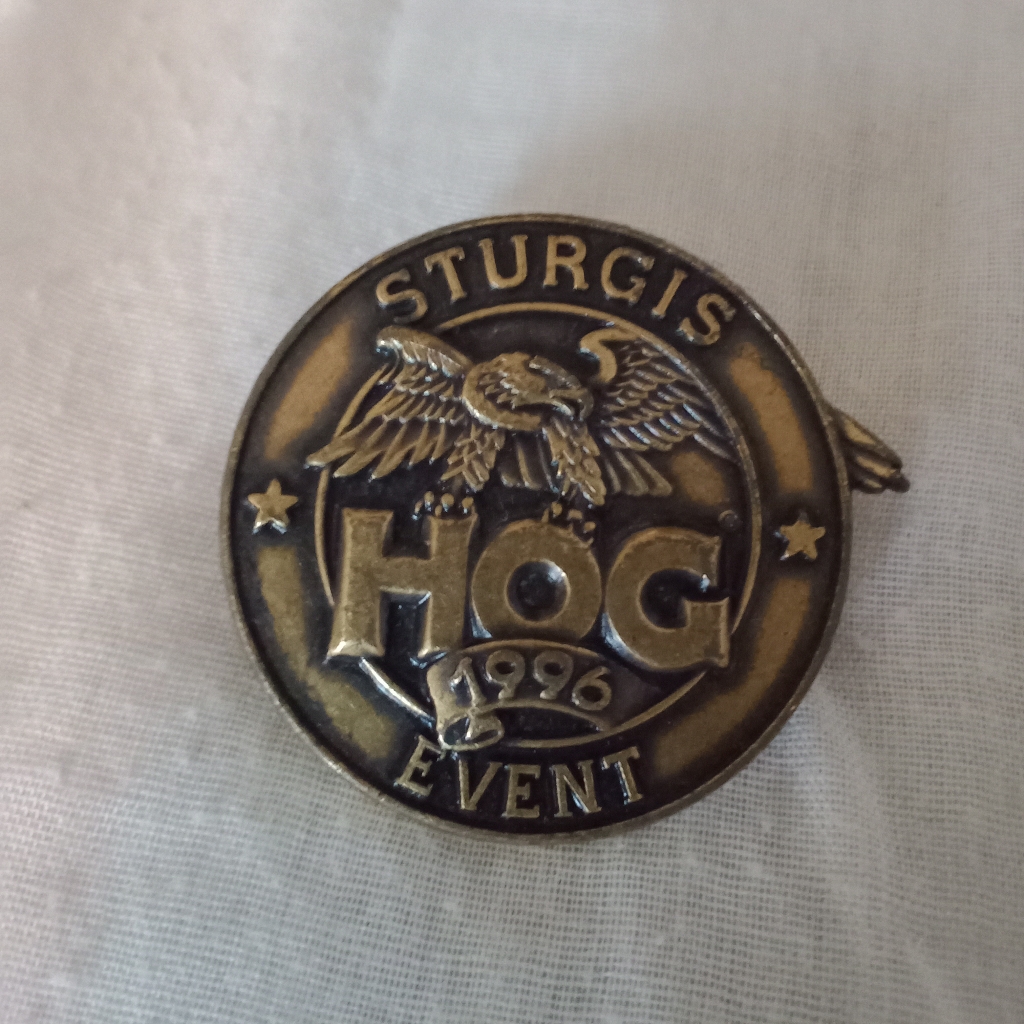 Vintage Motorcycle Biker Sturgis Hog Event 1996 Eagle Pin